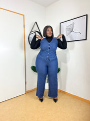 Ensemble gilet denim