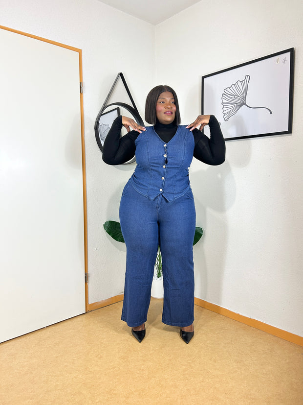 Ensemble gilet denim