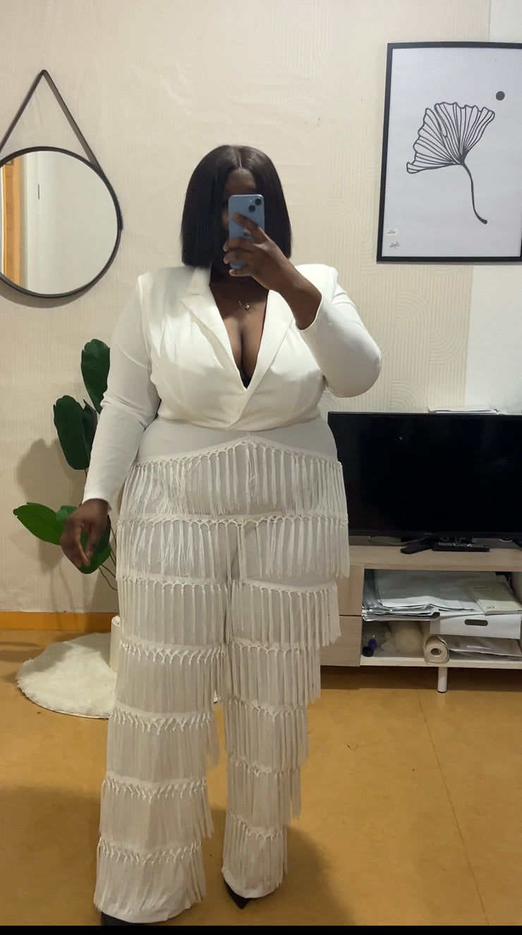 COMBINAISON À FRANGES
GLAMOUR EDGE POUR
VÊTEMENTS DE GRANDE TAILLE