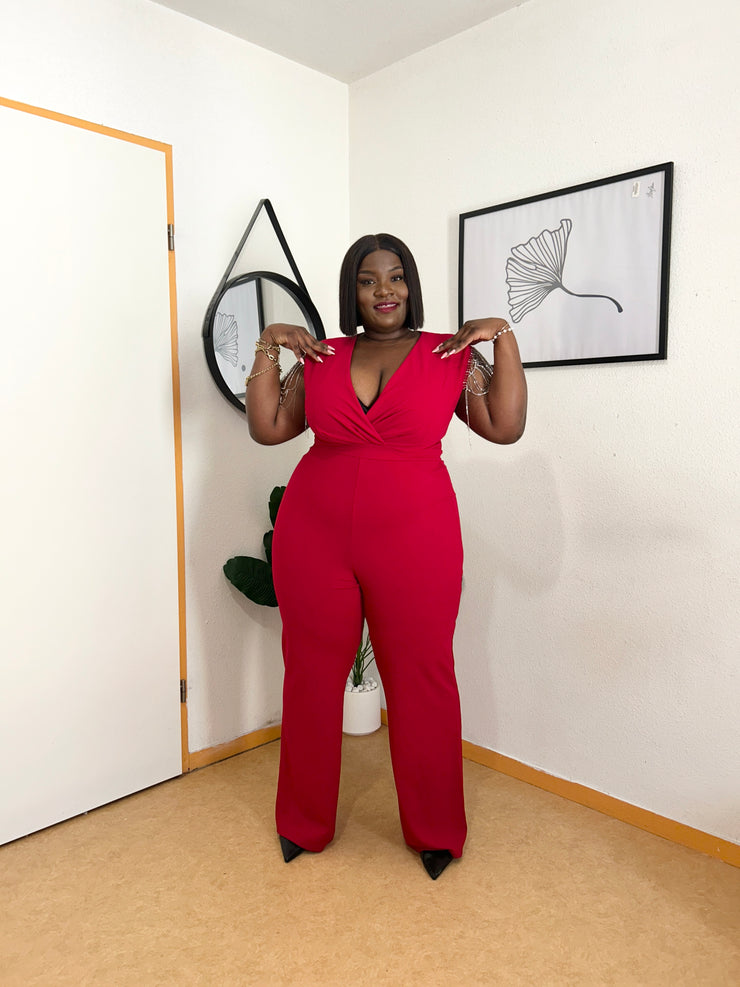 COMBINAISON À MANCHES FRANGÉES AVEC CHAÎNE EN CRISTAL ET EN MÉTAL PLUS