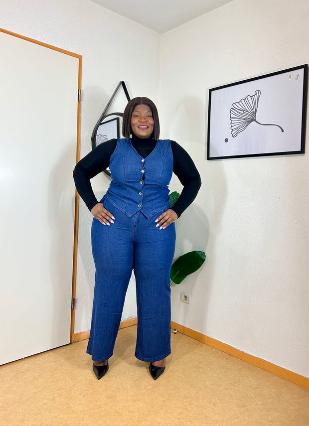 Ensemble gilet denim